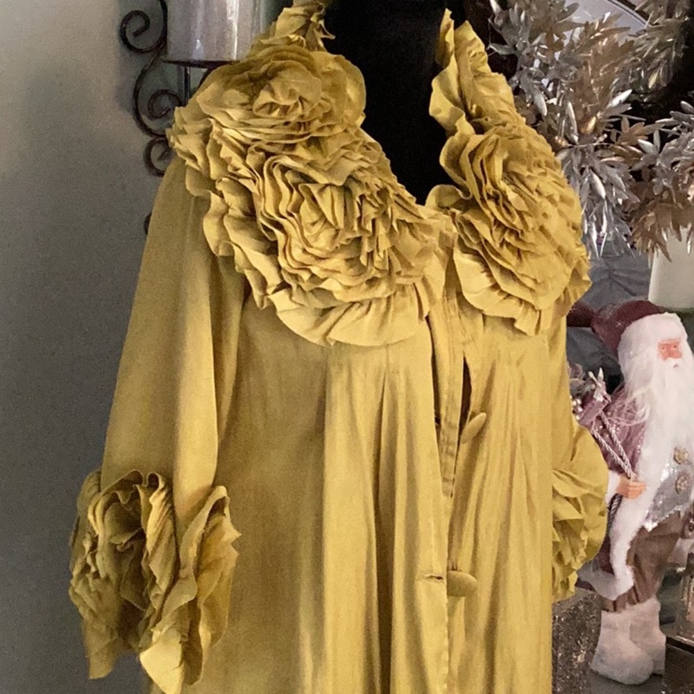 Lime Green Ruffle Jacket - image 2